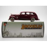 A BROOKLIN BRK.141a hand built white metal, 1:43 scale model of a 1937 Lincoln Model K , VG/E in G/