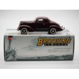 A BROOKLIN BML 06 hand built white metal, 1:43 scale model of a 1937 Studebaker Dictator coupe, VG/E