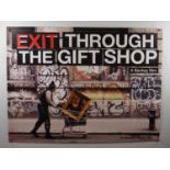 EXIT THROUGH THE GIFT SHOP (2010) (film about Banksy) - UK Quad film poster 'Mona Lisa in shopping