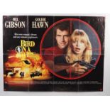 A group of mixed film memorabilia comprising 11 UK Quad film posters to include BIRD ON A WIRE (