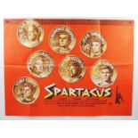 SPARTACUS (1960) - FIRST RELEASE - British UK Quad film poster - STANLEY KUBRICK's multi Oscar