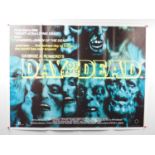 DAY OF THE DEAD (1985) - UK Quad film poster - first release - GEORGE A ROMERO - 'Wall of Zombies'