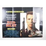 A collection of UK Quad film posters comprising RED HEAT (1988); DRAGNET (1987); PRINCE OF THE