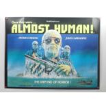 ALMOST HUMAN (1977) AKA Shock Waves - British UK Quad - Peter Cushing zombie horror - 30" x 40" (