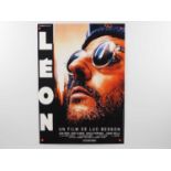 LEON (1994) Italian Commercial film poster for Luc Besson's action thriller featuring Lufroy art
