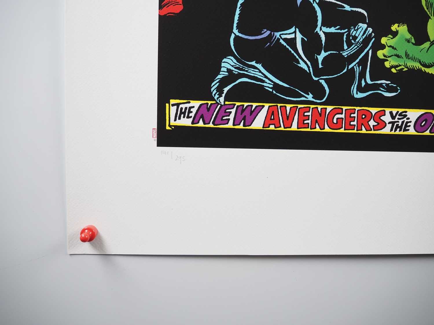 THE AVENGERS - KING-SIZE SPECIAL #2 - giclee on paper - edition 141 of 295 signed by STAN LEE - - Bild 5 aus 8