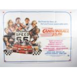 A collection of UK Quad movie posters comprising ANY WHICH WAY YOU CAN (1980); THE CANNONBALL RUN (