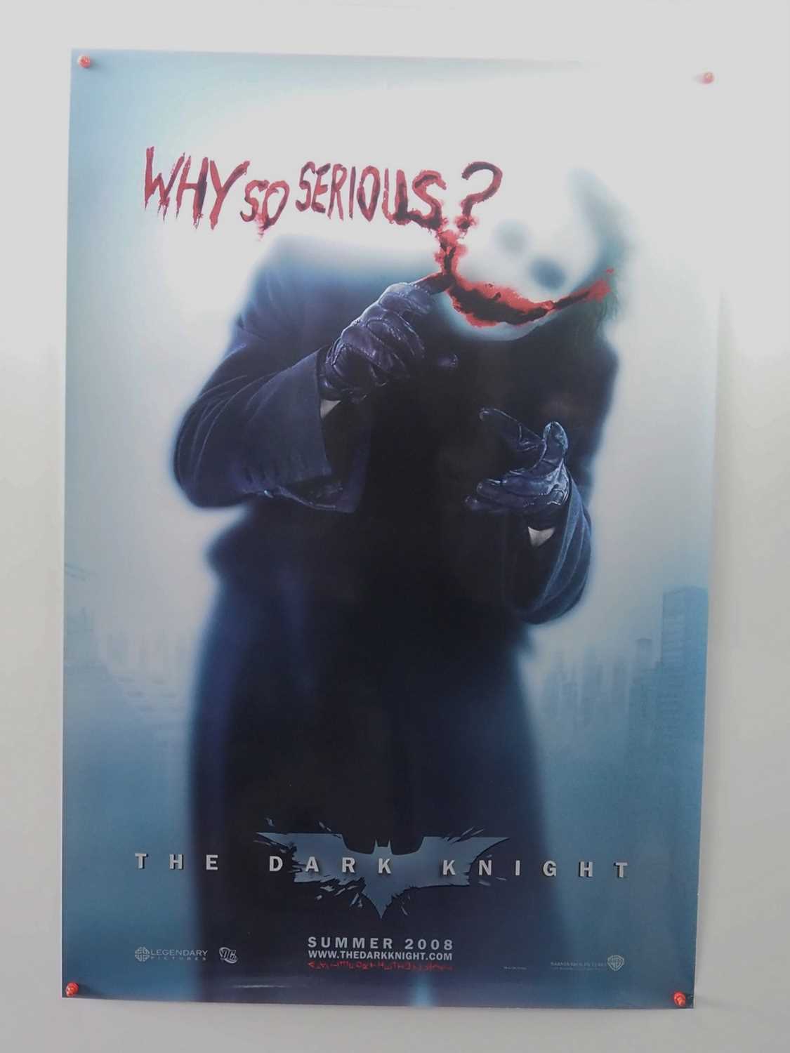 BATMAN THE DARK KNIGHT (2008) - Advance 'Why So Serious?' Heath Ledger one sheet - although normally
