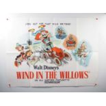 WALT DISNEY - A pair of UK Quad film posters for WIND IN THE WILLOWS (1949 -1960s release) and