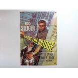 ACROSS THE BRIDGE (1957) - A group of items comprising a UK one sheet together with a synopsis, ad