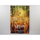 LIFE OF PI (2021) A double sided Double Crown film poster for the 3D release of the film featuring