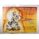 Collection of UK Quad movie posters comprising JEWEL OF THE NILE (1985); THE PURPLE ROSE OF CAIRO (