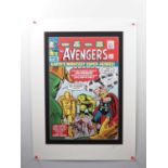 MARVEL: THE AVENGERS #1 - EARTH'S MIGHTIEST SUPER-HEROES - giclee on paper - edition of 195 signed