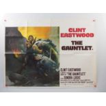 THE GAUNTLET (1977) - A UK Quad for the Clint Eastwood crime thriller featuring artwork by Frank