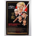 A small group of film posters comprising MERRY CHRISTMAS MR LAWRENCE (1983), THE MANCHURIAN