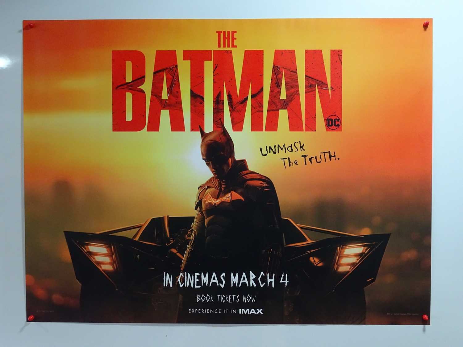 THE BATMAN (2022) - A UK Quad film poster featuring Robert Pattinson's Batman and 'Unmask The Truth'