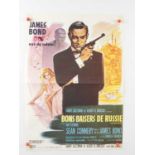 JAMES BOND: FROM RUSSIA WITH LOVE (1970s re-release) - French petite movie poster - classic Boris