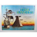 TIME BANDITS (1981)- UK Quad film poster featuring artwork by Terry Gilliam who also directed and