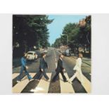 THE BEATLES - ABBEY ROAD (1969) - first pressing vinyl LP with Apple Logo misaligned to track