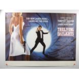 JAMES BOND: THE LIVING DAYLIGHTS (1987) - UK Quad film advance poster with Brian Bysouth artwork -