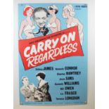 CARRY ON REGARDLESS (1961) - UK One Sheet film poster, comedy starring Sid James, Anglo