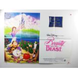 WALT DISNEY - A group of UK Quad film posters comprising BEAUTY AND THE BEAST (1992); JUNGLE BOOK (