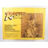 INDIANA JONES: A small group of memorabilia comprising: RAIDERS OF THE LOST ARK (1981) UK Quad