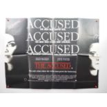 Collection of UK Quad film posters comprising THE ACCUSED (1988); SUSPECT (1987); BETRAYED (1988);