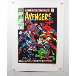 THE AVENGERS - KING-SIZE SPECIAL #2 - giclee on paper - edition 141 of 295 signed by STAN LEE -