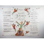 DANNY - THE CHAMPION OF THE WORLD (1989) UK Quad film poster with artwork by Quentin Blake and based