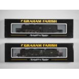 A pair of GRAHAM FARISH N gauge steam locomotives comprising a 372-151 class 8F in BR black and a