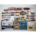 A mixed group of boxed and unboxed diecast including steam lorries and traction engines - VG in G