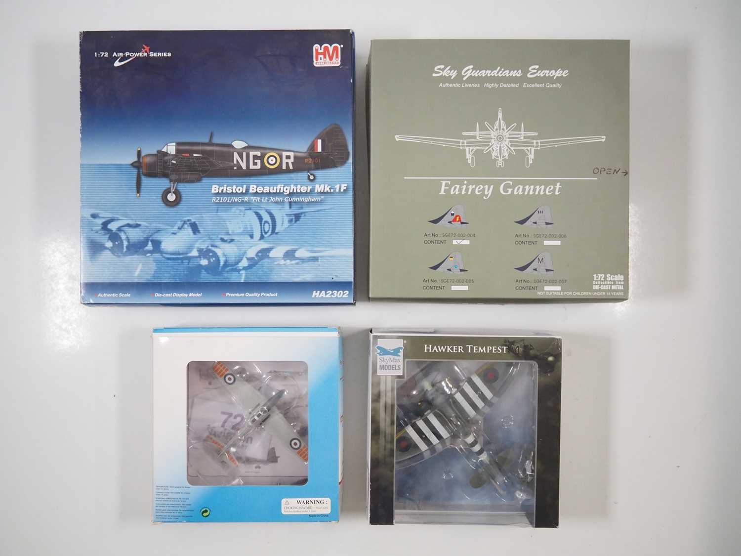A group of 1:72 scale military aircraft by HOBBYMASTER, SKYMAX MODELS, SKY GUARDIANS EUROPE and 72