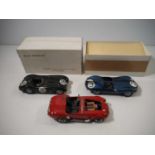 A group of 1:24 scale whitemetal / diecast racing cars by K&R REPLICAS and others, all with some