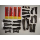 A large quantity of HORNBY OO gauge points and crossings - G/VG in G packets where present (Q)