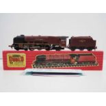 A HORNBY DUBLO 2226 OO gauge Duchess class steam locomotive in BR maroon "City of London" - VG in VG