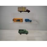 A group of DUBLO DINKY vans/lorries comprising a boxed example of 063 Commer Van, together with