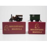 A pair of MILESTONE MODELS handbuilt whitemetal models comprising a No.15 Atlas Fowler Road