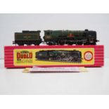 A HORNBY DUBLO OO gauge 2-rail 2235 West Country class steam locomotive in BR green 'Barnstaple' -