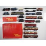 A group of OO/HO gauge playworn rolling stock by various maufacturers including a boxed TRI-ANG