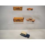 A group of DUBLO DINKY cars comprising boxed examples of 061 Ford Prefect and 062 Singer Roadster,