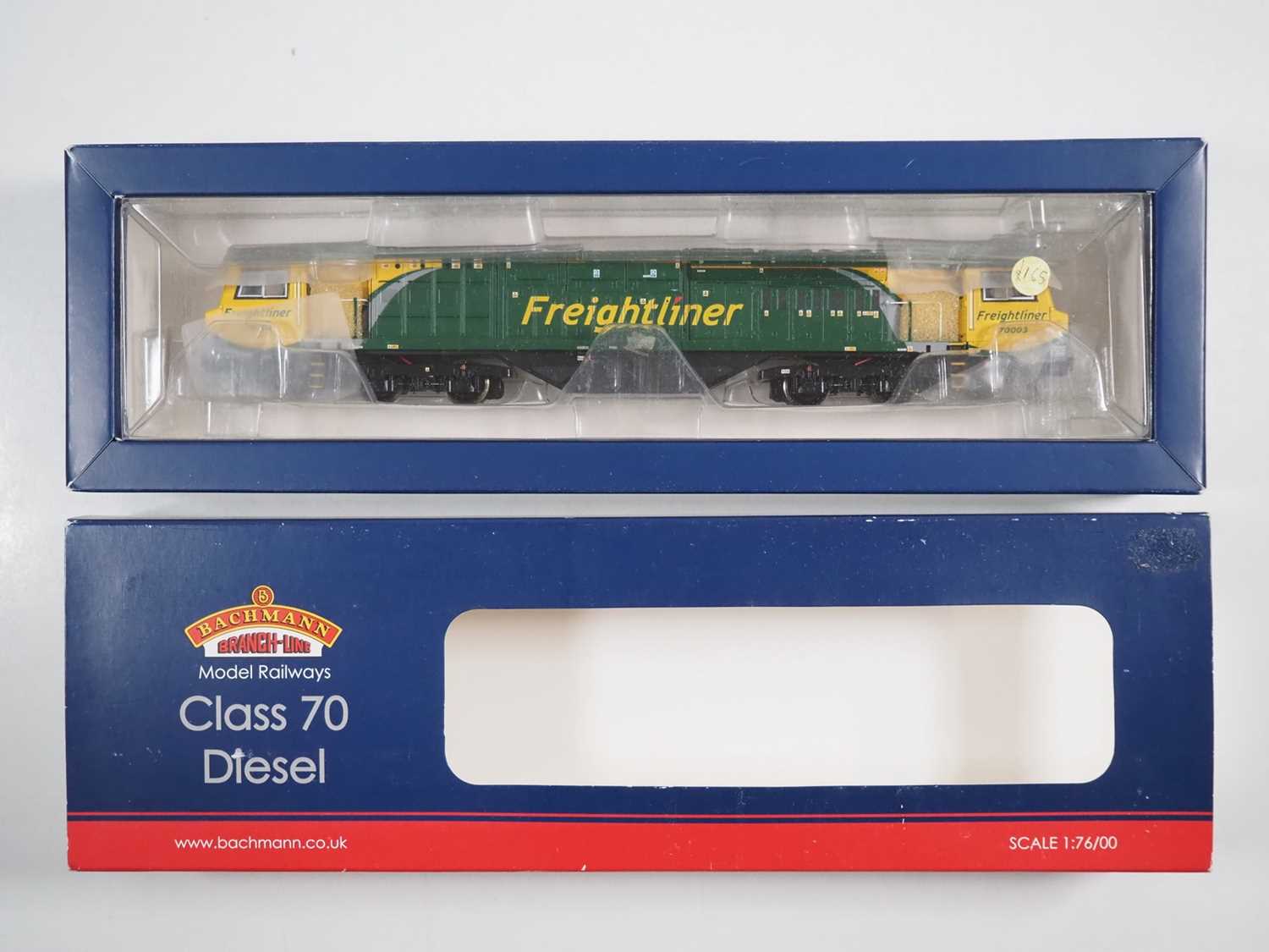 A BACHMANN 31-586 OO gauge class 70 diesel locomotive in Freightliner livery - VG in G/VG box - Image 2 of 2