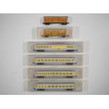 A small group of American outline N gauge rolling stock by MODEL POWER, mostly boxed - G/VG in G