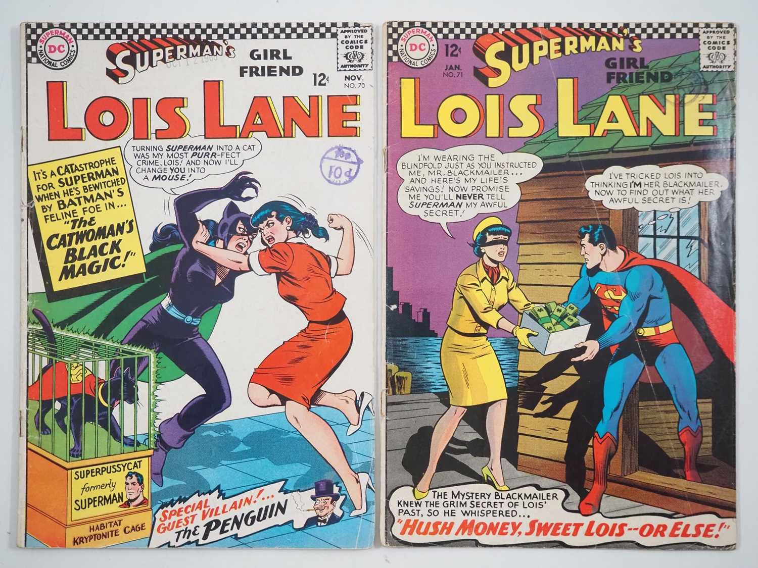SUPERMAN'S GIRLFRIEND: LOIS LANE #70 & 71 (2 in Lot) - (1966 - DC - UK Cover Price) - KEY Books -