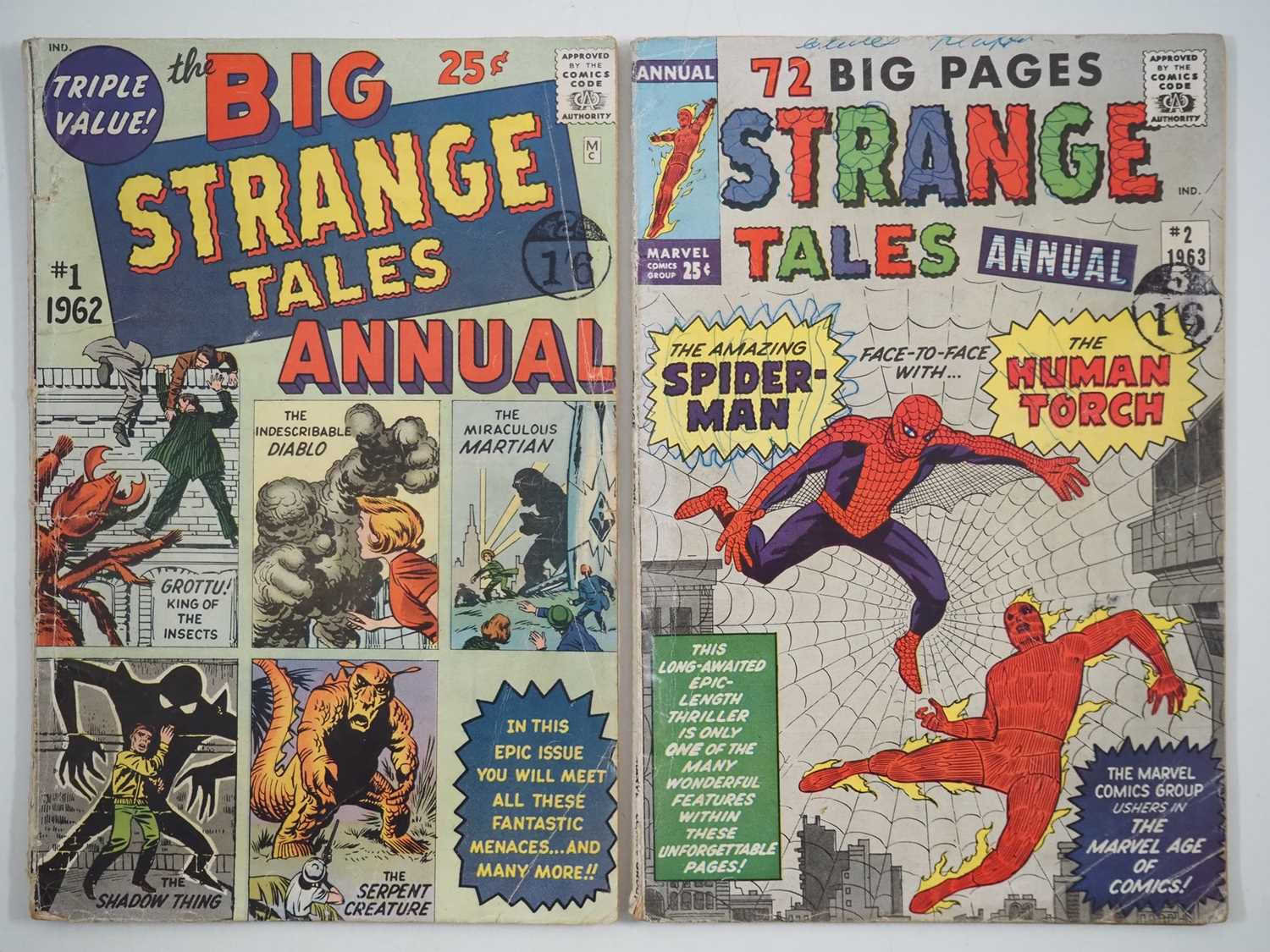 STRANGE TALES ANNUAL 1 & 2 (2 in Lot) (1962/1963