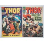 THOR #127 & 128 - (2 in Lot) - (1966 - MARVEL - UK Price Variant) - Includes first appearances of