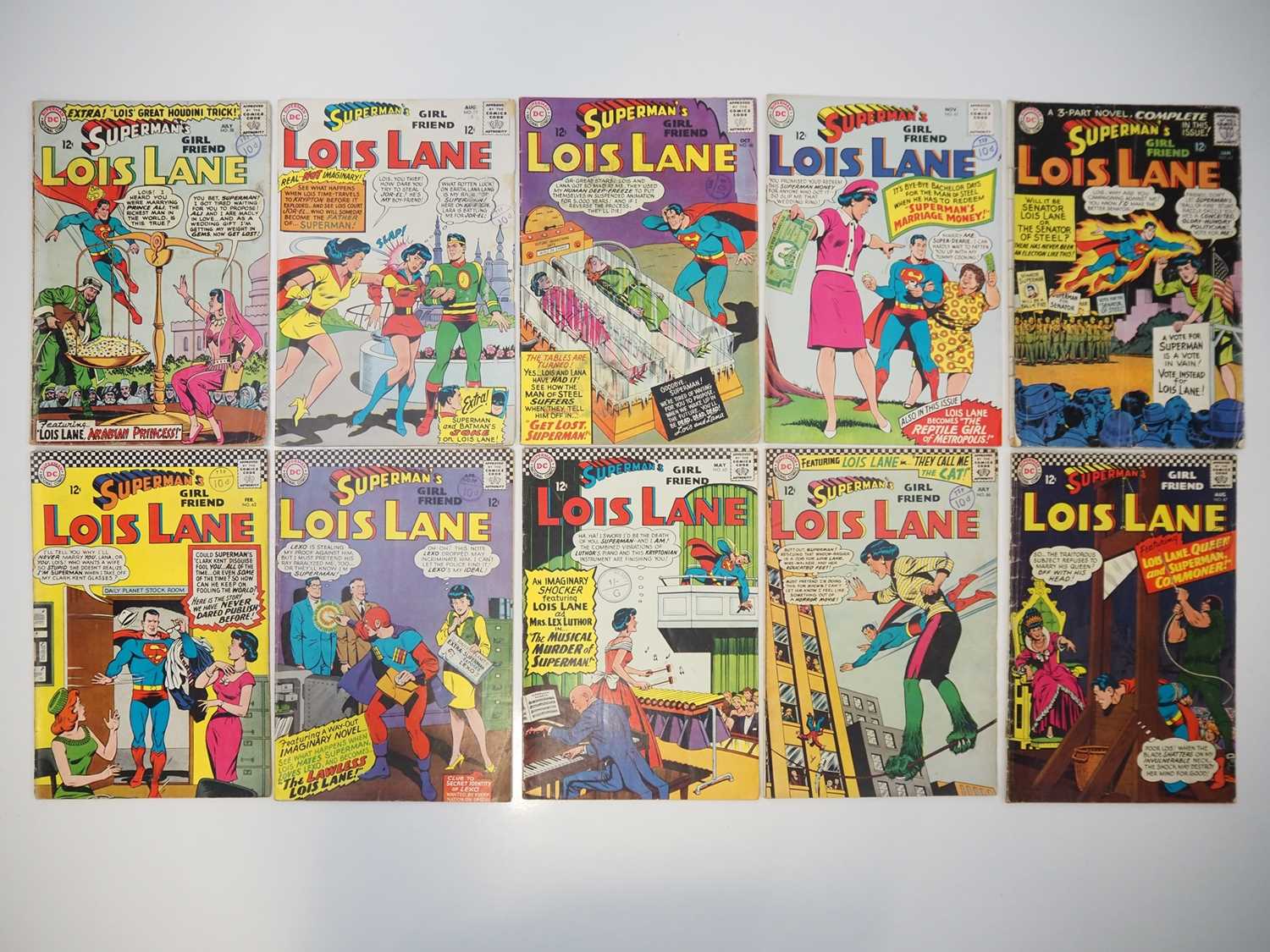 SUPERMAN'S GIRLFRIEND: LOIS LANE (10 in Lot) - (1965/1966 - DC) - #58, 59, 60, 61, 62, 63, 64, 65,