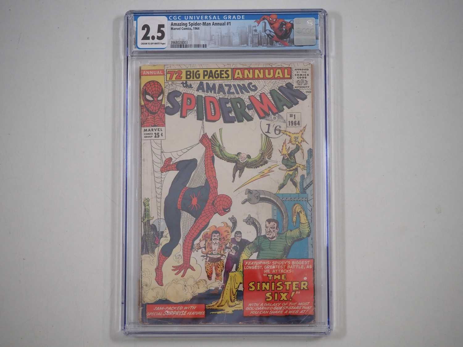 AMAZING SPIDER-MAN: KING SIZE ANNUAL #1 - (1964 - MARVEL) - GRADED 2.5 (GD+) by CGC - First