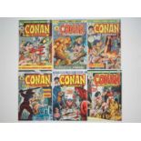 CONAN THE BARBARIAN #25, 28, 29, 31, 33, 34 - (6 in Lot) - (1973/1974 - MARVEL - US & UK Price