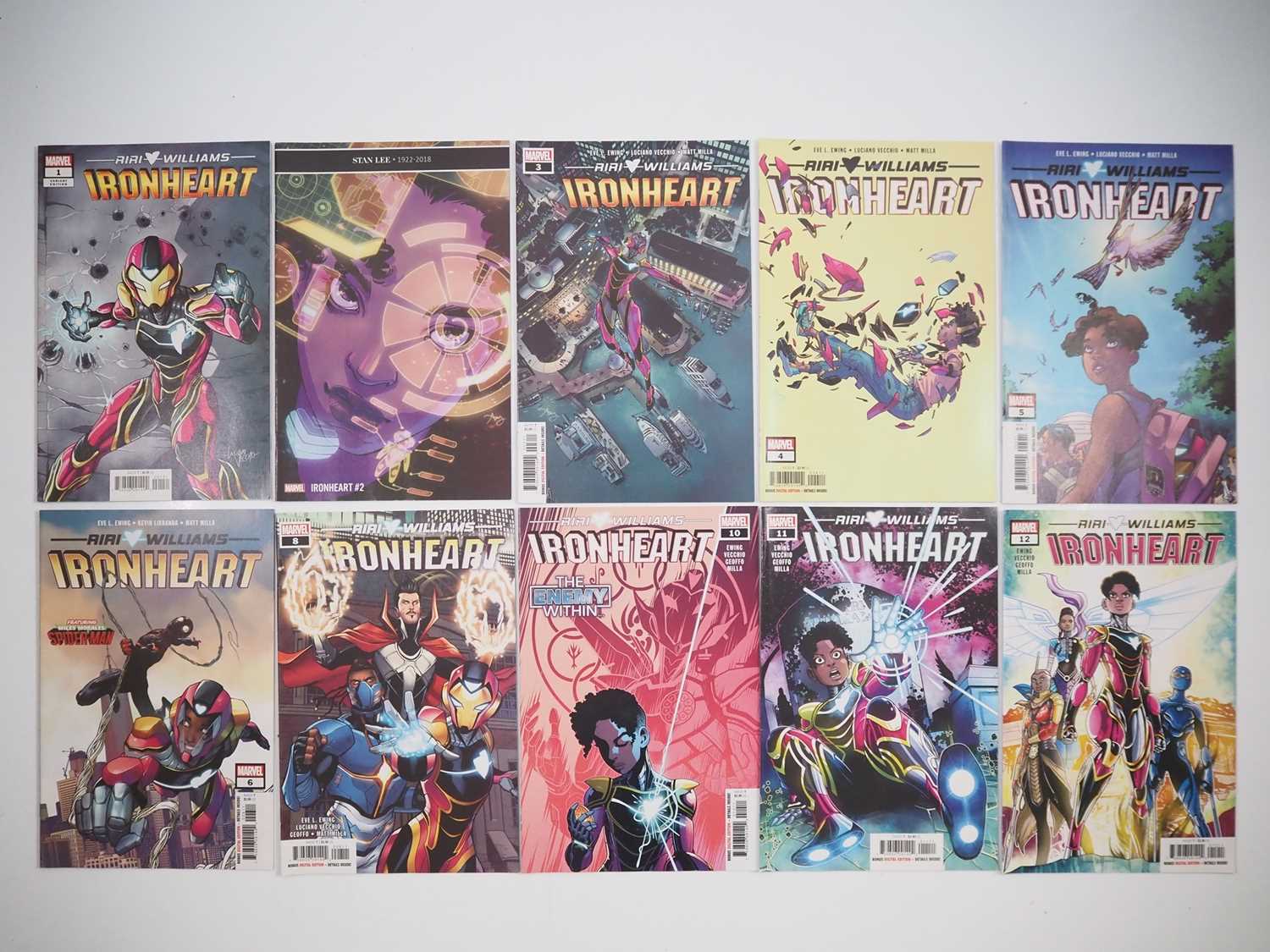 IRONHEART #1, 2, 3, 4, 5, 6, 8, 10, 11, 12 (10 in Lot) - (2019/2020 - MARVEL) - First solo series